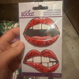 No-brand Red Stickers